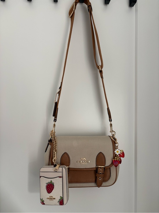 Coach Handbags - Coach Crossbody Bag and Strawberry Zip Card Case